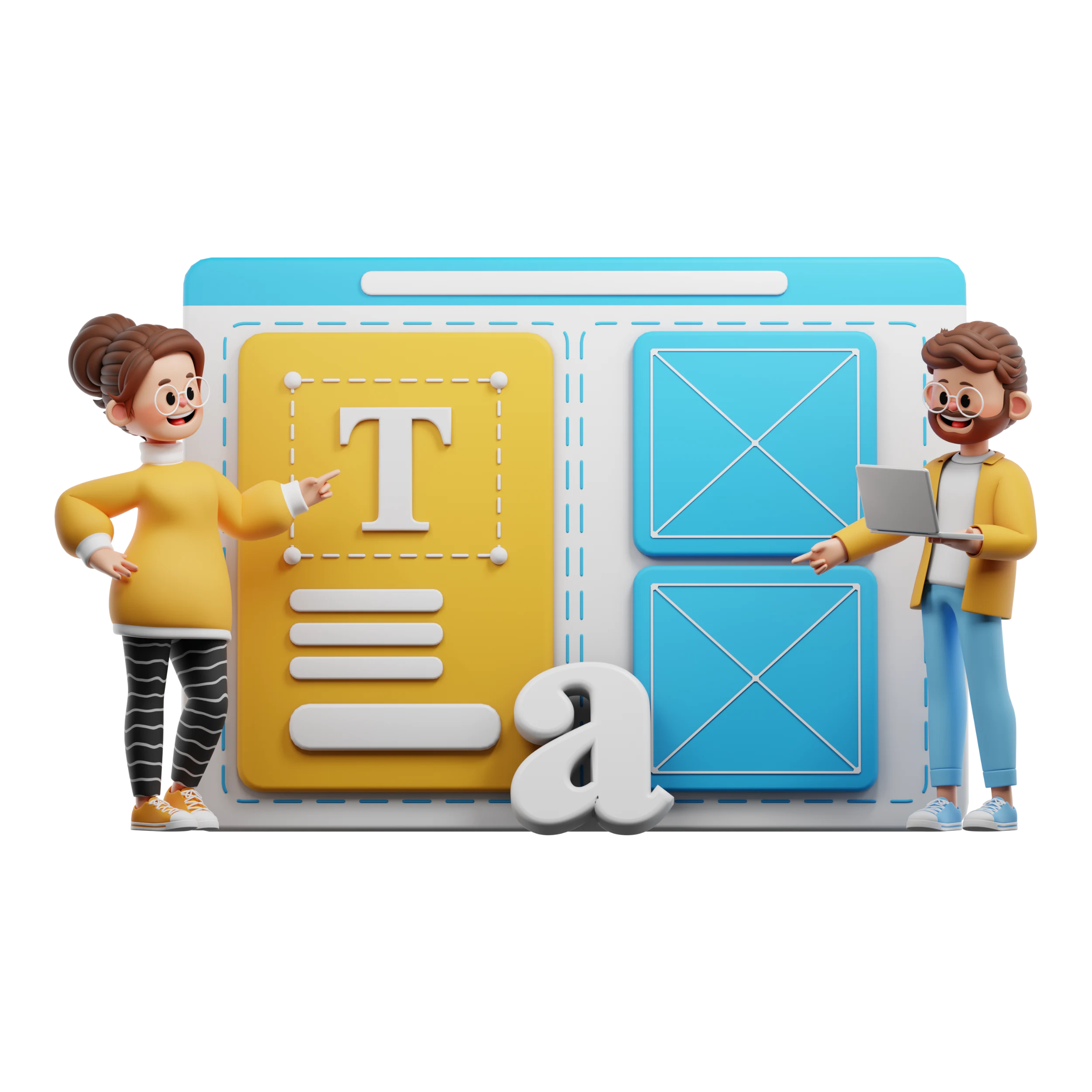 تصميم واجهة موقع تعريفي للشركات والمؤسسات يشمل النصوص والصور بشكل احترافي
